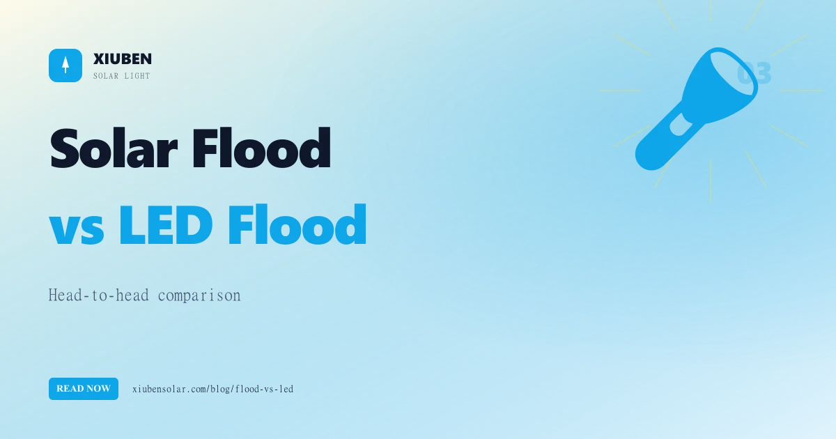 Solar Flood Light vs LED Flood Light: Which One Should You Buy in 2026?
