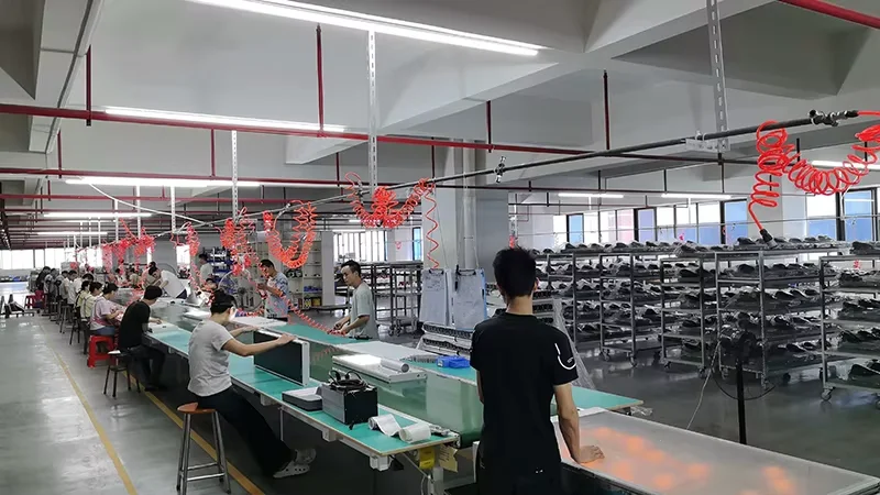 Panoramic view of Xiuben lighting factory workshop
