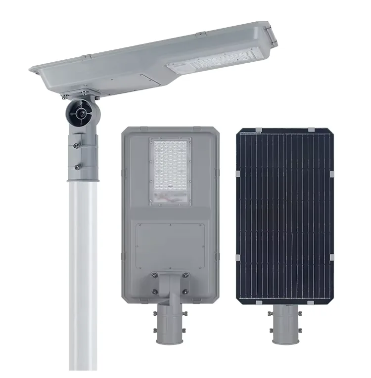 CF30 Series Solar Street Light — product detail 7/7 · IP66 smart all-in-one solar street light, 3-8 m pole, SMD 3535/5050, 5V/30-45W panel