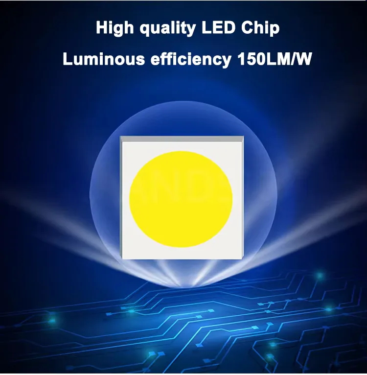 LY Series Solar Street Light — product detail 6/7 · IP66 dusk-to-dawn solar street light, 4-7 m pole, SMD 5050 42-98 LED, 5V/25-45W panel