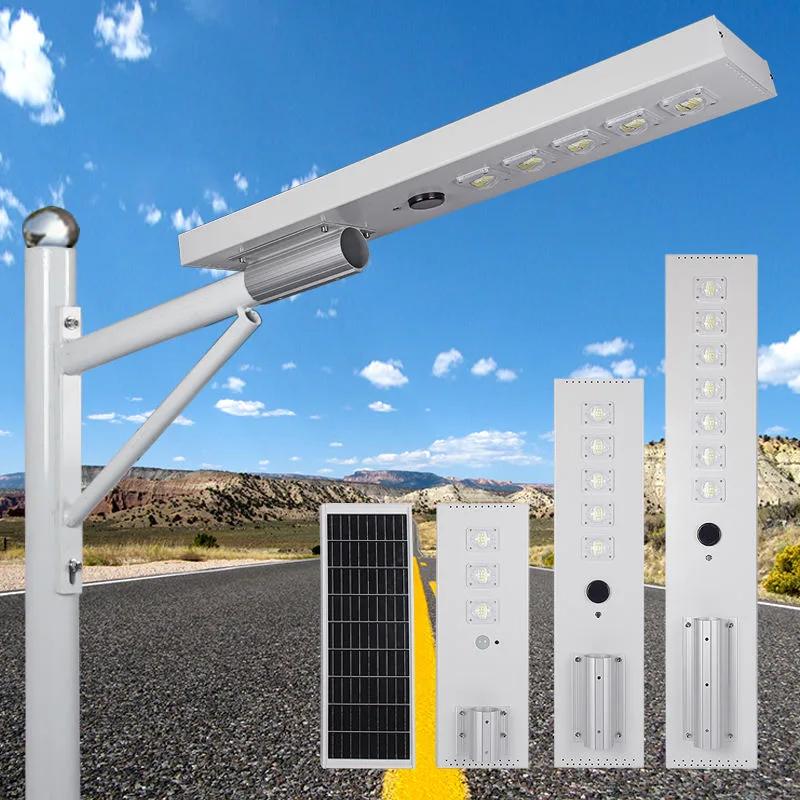 LY Series Solar Street Light — gallery 1/5 · IP66 dusk-to-dawn solar street light, 4-7 m pole, SMD 5050 42-98 LED, 5V/25-45W panel