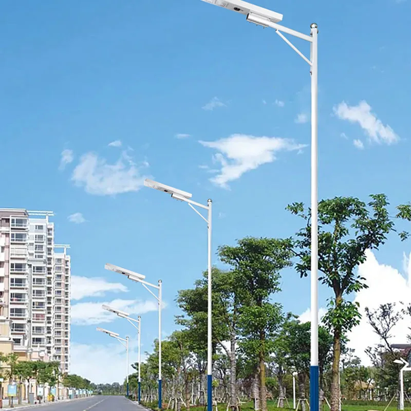 LY30 Series Solar Street Light — gallery 1/6 · IP66 dusk-to-dawn solar street light, 4-7 m pole, SMD 3030 60-120 LED, 5V/25-45W panel