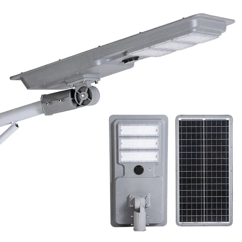 T2 Series Solar Street Light — gallery 1/9 · IP66 smart solar street light, 5-8 m pole, SMD 3535/3030 96-192 LED, 5V/50-80W panel