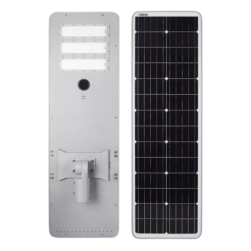 TR348 Series Solar Street Light — product detail 10/10 · IP66 all-in-one solar street light, 6-9 m pole, SMD 3030 144-192 LED, 5V/40-80W panel