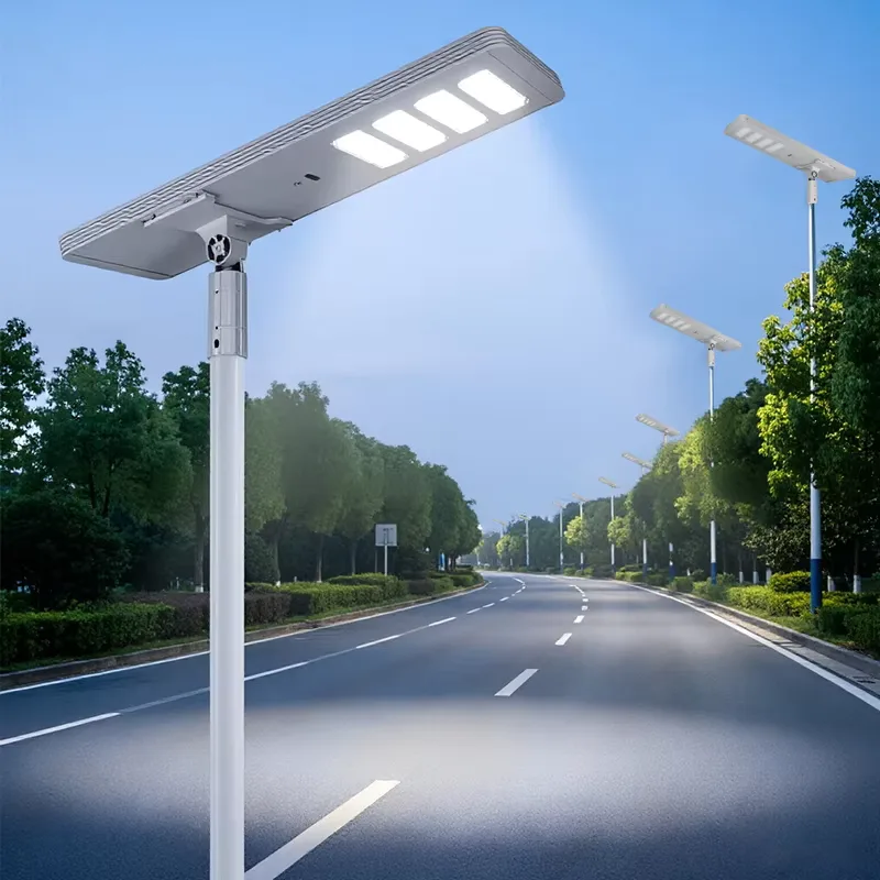 TR408 Series Solar Street Light — product detail 9/9 · IP66 all-in-one solar street light, 8-12 m pole, SMD 5050 96-144 LED, 15V/80-150W panel