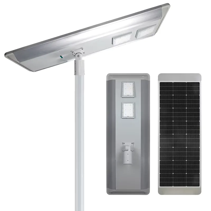 ZR Series Solar Street Light — product detail 2/6 · IP66 large solar street light, 8-14 m pole, SMD 5050 120-240 LED, 30V/150-250W panel