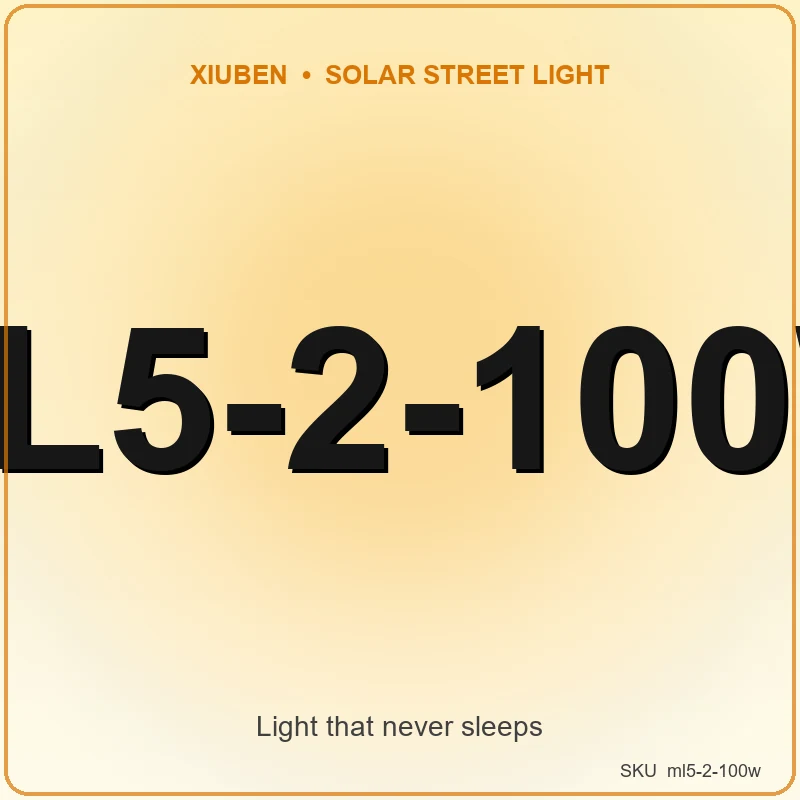 ML5-2-100W Modular LED Street Light (AC Powered)