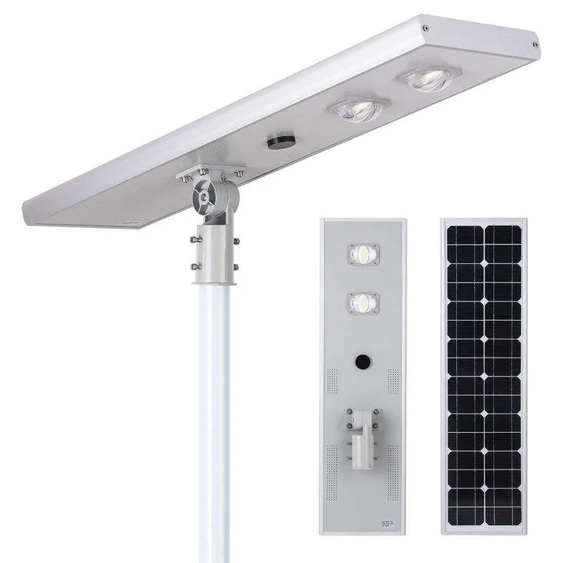 Adjustable Microwave Motion Sensor Integrated Solar Street Light Dusk to Dawn