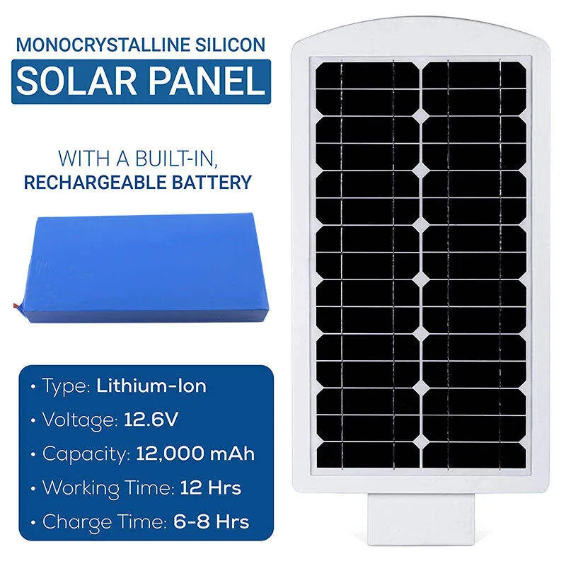 aluminum alloy motion sensor solar lights outdoor pathway
