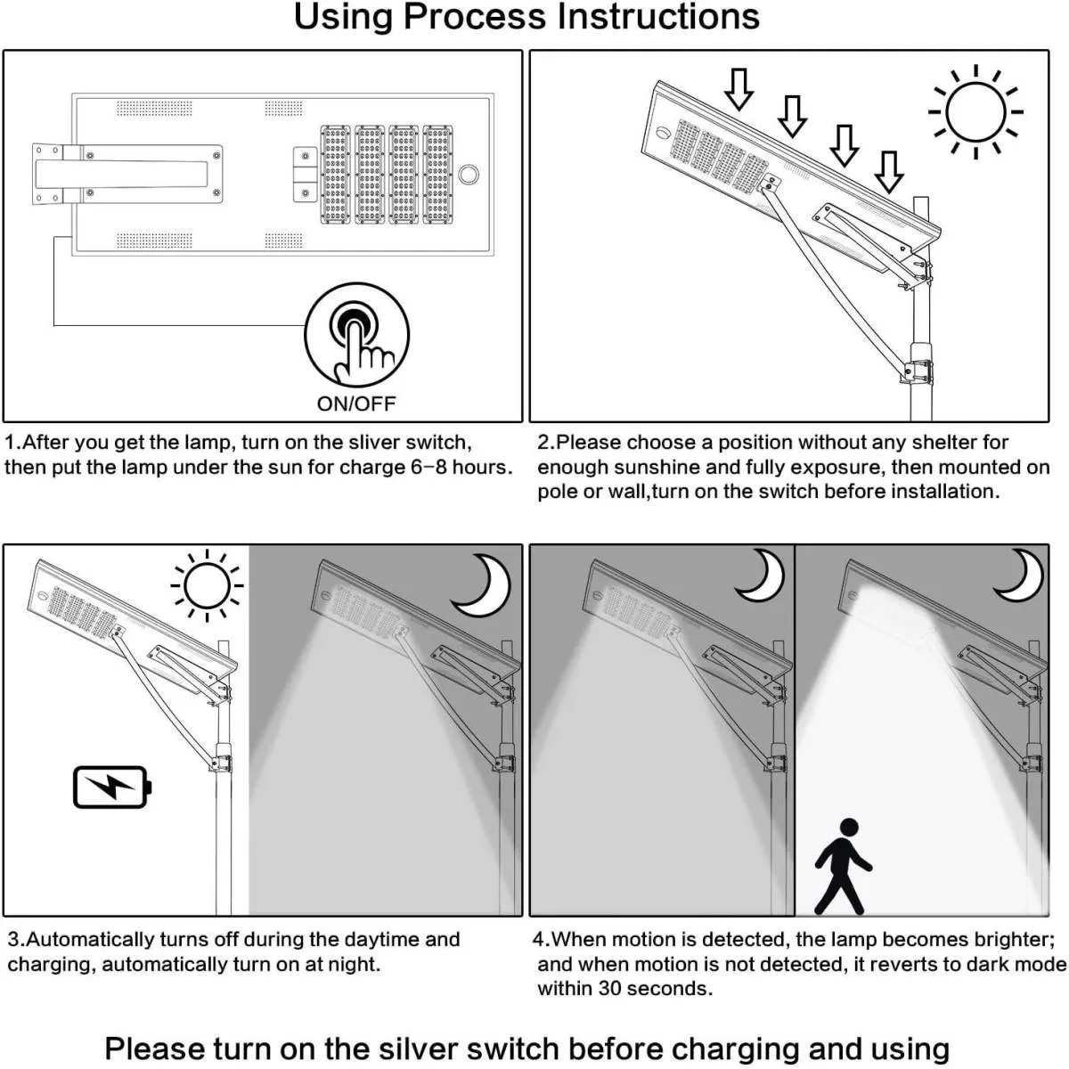 solar induction street lamp